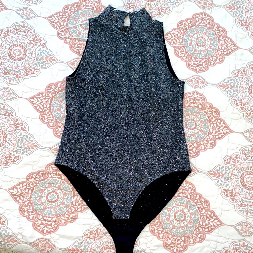 H&M, Glitter bodysuit. Size L.